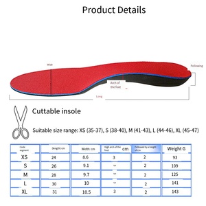 Fabricación de plantillas Tipo de pie invertido Sobrepronación Pie plano Soporte de arco de pierna en forma de XO Plantillas deportivas EVA de doble densidad - Product Image 5
