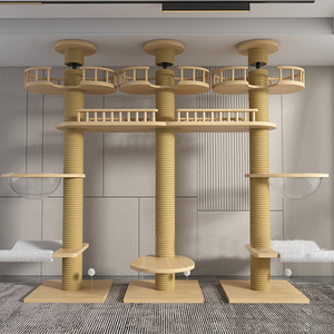 Vente en gros en usine de tour moderne de haute qualité arbre à chat multi-niveaux du sol au plafond - Product Image 4