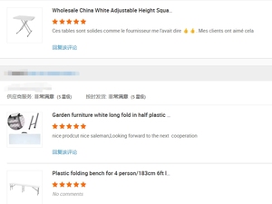 Banc pliable de jardin d'extérieur en plastique, vente chaude, 6 pieds, pliable en deux - Product Image 6