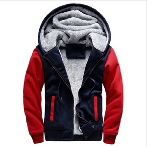 Veste de baseball à capuche en polaire épaisse pour l'hiver Manteau <span class=keywords><strong>Cardigan</strong></span> pour homme - Product Image 5