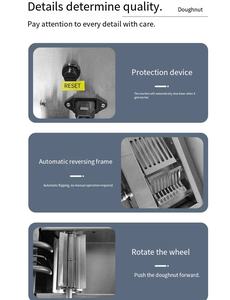 Máquina Eléctrica Comercial Totalmente Automática para Hacer Donuts, Beignets, Donas, Bolas <span class=keywords><strong>de</strong></span> Mochi, <span class=keywords><strong>Molde</strong></span> para Hacer Donuts para Uso en Panadería - Product Image 4