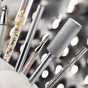 Fraise à ongles en carbure de grande taille, moteur électrique sans balais, pour manucure, élimination des ongles, polissage, tête de meulage, cuticules, prise US - Product Image 2