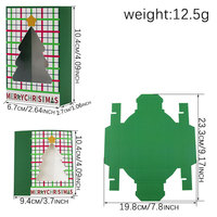 Boîtes en papier portables YZ en gros avec logo personnalisé pour bonbons et cadeaux de Noël, idéales pour les fenêtres et tiroirs