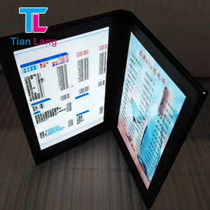 Rechargeable <strong>Double</strong> <strong>Side</strong> A4 Led Light <strong>Menu</strong> <strong>Menu</strong> Led Display Book Table Lighting <strong>Menu</strong> for Bar Ktv Night Club