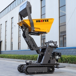 Mini-dumper sur chenilles robuste pour usage intensif, idéal pour le jardinage et l'agriculture, avec chargement automatique et système hydraulique - Product Image 1