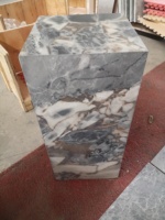SH STONE Sala de estar Muebles de piedra Piedra natural Mármol Sofá Cama Mesa auxiliar Galaxy Blue Ocean Storm Marble Plinth