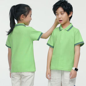 Vendita calda 100% Pettinato Cotone Delle Ragazze Dei Ragazzi Personalizza Il Polo Shirt Logo Personalizzato - Product Image 3