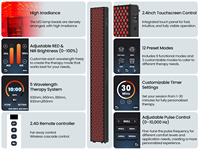 Vente directe d'usine, machine PDT économique, panneau de luminothérapie LED infrarouge, panneau de luminothérapie rouge