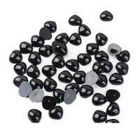 Alambres de chenilla, accesorios para caras de animales hechos a mano, botones cabujón de base plana de 6mm y 18mm, cuentas de ojos para osos de ganchillo