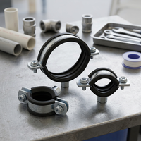 Colliers de serrage filetés en acier galvanisé pour tuyaux, avec écrou de réglage manuel à goupille, pour fixation sur support Ender 3, demi-étriers métriques angulaires