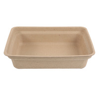Bac à litière pour chat en pulpe de papier moulée jetable, écologique, compostable, léger, pour le camping, vente en gros