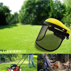 An toàn Mũ bảo hiểm Mũ lưới Visor Mũ bảo hiểm với khuôn mặt đầy đủ cho khai thác gỗ bàn chải cắt vườn Máy cắt cỏ bảo vệ mặt lá chắn - Product Image 2