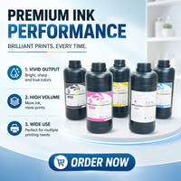Encre d'impression UV CMYK+Blanc Effet 3D Haute Qualité Impression Numérique pour Matériaux Durs, Souples et Neutres ZLQ pour Imprimante Industrielle G5 G6 I3200
