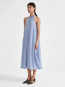 LEDUO Customized Summer Elegant Women Casual Ruffle Neck Tie Back Closure Loose Flowy A-Line - Product Image 2