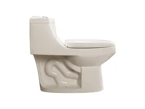Bathroom Toilet 1 Piece Sanitary Ware Bone Black Color Commode WC Bowl Water Closet Ceramic