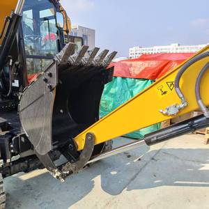 Nouvelle pelle sur pneus SANY SY75W de 7,5 tonnes, mini-pelle sur chenilles d'origine, en promotion pour les machines de construction - Product Image 5