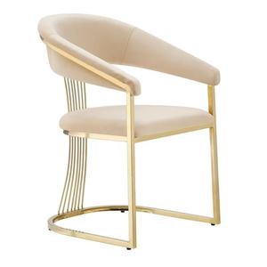 Silla de Negociación y Comedor EMMA de Lujo con Detalles en Dorado - Product Image 5