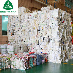 ملابس قطنية مستعملة عالية الجودة بأسعار منخفضة للغاية من مصنع GRACER الصيني، متوفرة بكميات كبيرة للخرق الصناعية - Product Image 1