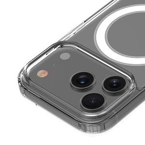 Chống vàng tùy chỉnh OEM Acrylic <span class=keywords><strong>TPU</strong></span> trong suốt từ tính không dây sạc điện thoại trường hợp đối với <span class=keywords><strong>iPhone</strong></span> 17 Pro Cover quay lại - Product Image 4