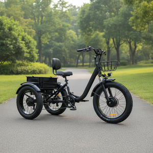 Vélo cargo électrique à trois roues avec pneus larges et freins à disque pour la <span class=keywords><strong>livraison</strong></span> de pizzas en gros - Product Image 2