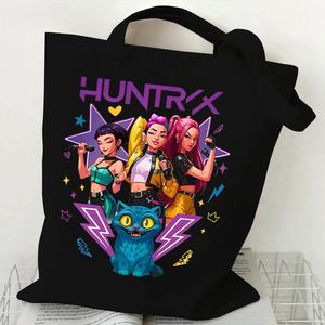 Bolsa de Lona de Moda para Estudiantes con Diseño de Anime, Estilo Ins, para Niñas, con Estampado de la Película Kpop Demon Hunters 2026 - Product Image 3
