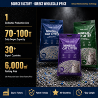 5kg Pasir Kucing Mineral Kustom, Menggumpal, Rendah Debu, Beraroma, Tanpa Aroma, Label Pribadi, Pabrik OEM, Grosir, Sampel Gratis