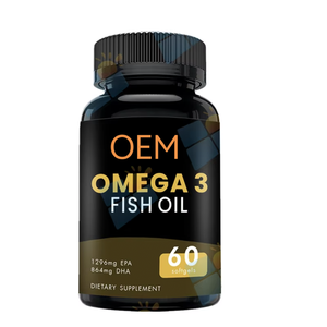 Capsules de Gel Molle OEM d'Huile de Poisson Oméga 3 Naturelle de Haute Qualité (EPA DHA), 60 Capsules/Flacon, Dose de 2 Capsules, Durée de Conservation de 24 Mois - Product Image 1