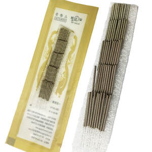 Vente en gros d'aiguilles de sujuk stériles, aiguilles d'<span class=keywords><strong>acupuncture</strong></span> auriculaires faciales courtes 0.16x7mm, 500 pièces par boîte - Product Image 1