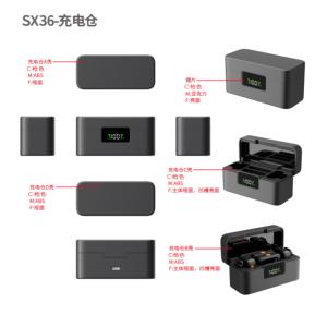 ไมโครโฟนไร้สายแม่เหล็ก SX36 สำหรับการถ่ายทอดสด บันทึกเสียง สเตอริโอตัดเสียงรบกวน พร้อมไมโครโฟนพกพา - Product Image 2