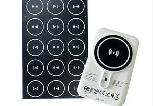 Autocollant personnalisé en sérigraphie sur PET/PC, découpé sur mesure, pour panneau avant de chargeur sans fil, étiquette autocollante - Product Image 5