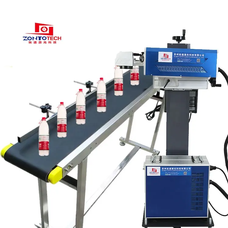 Impressora laser de co2 para garrafa de água, impressora de logotipo para impressão de garrafa de animal de estimação