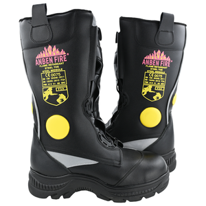 אנבן אש rjx מעור עור עור עור עור עור החלקה מגפי אש מגפי פלדה - Product Image 4