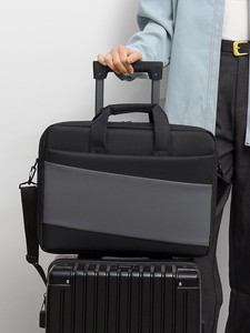 Sac pour ordinateur portable en polyester imperméable, sac de voyage d'affaires, sac bandoulière, sac à main, sac décontracté, nouveau sac pour ordinateur portable fin en nylon avec logo personnalisé - Product Image 6