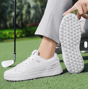 Nuove Scarpe da Golf da Uomo Antiscivolo Impermeabili Bianche Casual Larghe - Product Image 3