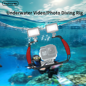 ダイビングリグ水中カメラハウジングトレイハンドヘルドグリップビデオライトスタビライザースキューバジンバル<span class=keywords><strong>Gopro</strong></span> Heroアクションカメラ用 - Product Image 2