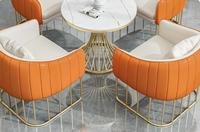 Canapé en cuir PU, Design personnalisé, pour Restaurant/café/librairie, stand, meubles commerciaux, ensemble, chaise