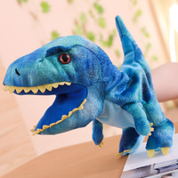 Boneka tangan buaya Tyrannosaurus Rex, boneka berbagai macam dinosaurus lucu