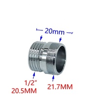 Adaptateur de connecteur 1/2"/M16/M17/M18/M19/M20/M22/M24/M28/M32 pour robinet d'eau, raccords en cuivre.