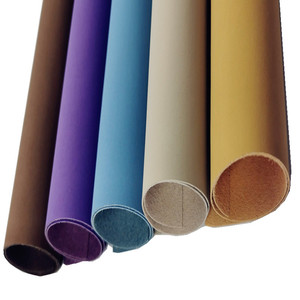 Material de Cuero Sintético de Microfibra de Primera Calidad, Resistente a la Abrasión, en Colores Sólidos, para Calzado - Product Image 3