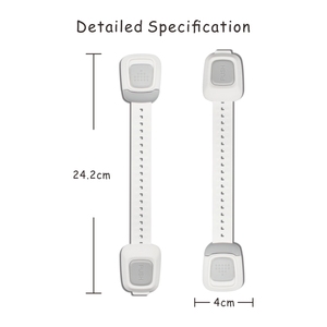 Probebi LH05 Serrure de sangle de sécurité d'angle à l'épreuve des enfants Serrure bébé réglable avec matériaux ABS et PE - Product Image 5