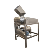 Geavanceerde dubbelkanaals passievrucht pulp extractor aardbei mango pulpmachine motor 304 roestvrij staal