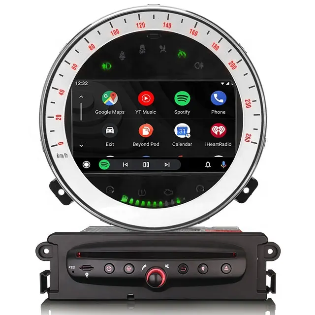 Erisin ES8518M Android 12.0 DSP 8-Kern-Auto-DVD-Player für Bmw Mini Cooper 2006-2013 GPS Wireless CarPlay Auto 4G BT5.0 Stereo
