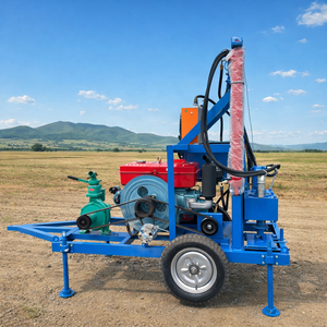 Plateformes de forage de puits profonds les plus vendues <span class=keywords><strong>en</strong></span> usine, profondeur 100m et 200m, faciles à utiliser et adaptées à l'utilisation <span class=keywords><strong>en</strong></span> <span class=keywords><strong>Afrique</strong></span> - Product Image 1