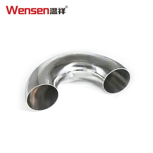 <span class=keywords><strong>Codo</strong></span> de 180 Grados de Acero Inoxidable Sanitario 304/316 de Wensen, Soldado a Tope, <span class=keywords><strong>con</strong></span> Acabado Pulido - Product Image 1