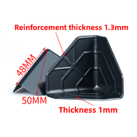 Protecteur d'angle en PVC noir imperméable 30-100 mm pour l'emballage de cartons