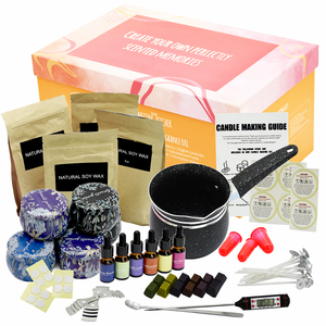 <span class=keywords><strong>Kit</strong></span> de fabrication de bougies DIY parfumées de bonne qualité en gros, kits de fabrication de bougies en soja pour enfants, pour la décoration de la maison, pour Noël - Product Image 1