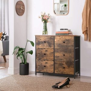 <span class=keywords><strong>Commode</strong></span> haute moderne <span class=keywords><strong>de</strong></span> luxe en MDF marron et <span class=keywords><strong>bois</strong></span> <span class=keywords><strong>de</strong></span> <span class=keywords><strong>manguier</strong></span> à 9 tiroirs pour la maison, la chambre, l'école, l'appartement, le supermarché-Design pliable - Product Image 1