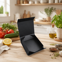 Magnetische Faltbare Geschenkbox mit Mattkarton und Warmbraunem Folienlogo für Geschenkverpackungen und Großhandelsbestellungen mit Ihrem Logo