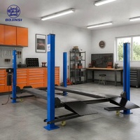 Lève-voiture hydraulique 4T à 4 poteaux, lève-voiture pour alignement des roues pour station de service automobile
