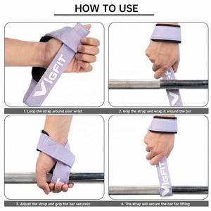 VIGFIT Cinghie da Sollevamento Pesi Multicolore con Logo Personalizzato per Allenamento in <span class=keywords><strong>Palestra</strong></span> e Fitness - Product Image 5
